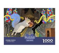 Scoiattolo della cattedrale di York Puzzle in Legno Impermeabile DIY Puzzles Da 1000 Pezzi Regali Per Adulti Impossibili Giochi Di Impegnativi