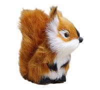 Scoiattolo di peluche - Modello animale in peluche, giocattolo di fauna dolce | Scoiattolo in miniatura per ragazzi, ragazze, decorazione della camera per gli amanti degli animali