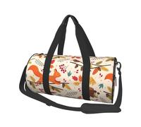 Scoiattolo e autunno, Borsone da viaggio di grande capacità Borsa rotonda Borsa da viaggio sportiva Borsa da viaggio Borsa da fitness