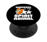 Scoiattolo è il mio spirito animale Kawaii cartone animato divertente scoiattoli PopSockets PopGrip Adesivo