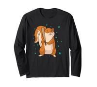 Scoiattolo Giocare Baseball Albero Roditore Maglia a Manica