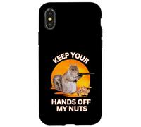 Scoiattolo Hey Keep Your divertente sarcastico tramonto amante scoiattolo Custodia per iPhone X/XS