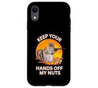 Scoiattolo Hey Keep Your divertente sarcastico tramonto amante scoiattolo Custodia per iPhone XR