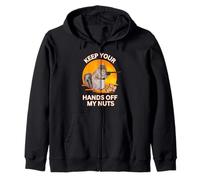 Scoiattolo Hey Keep Your divertente sarcastico tramonto amante scoiattolo Felpa con Cappuccio