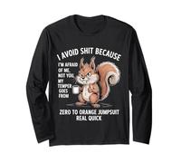 Scoiattolo I Woke Up Got out of Bed And Had Coffee Design Maglia a Manica