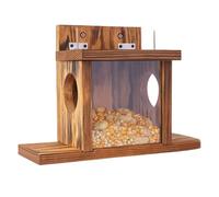 Scoiattolo in legno - Alimentatore, scoiattolo - Scatola di alimentazione in legno Chipmunk - Feeder, Chipmunk - Casetta di alimentazione, decorazione da giardino per giardino fuori dal giardino