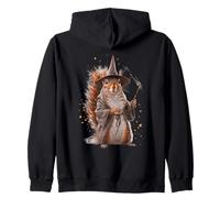 Scoiattolo Mago Fantasia Animale Felpa con Cappuccio