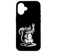Scoiattolo Punk Rock Rocker Heavy Metal Custodia per iPhone 16