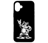 Scoiattolo Punk Rock Rocker Heavy Metal Custodia per iPhone 16 Plus