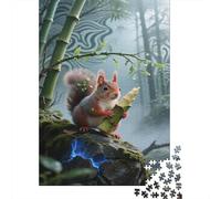 scoiattolo Puzzle 1000Pcs bambù Puzzle Colorato Edugattoivo Puzzle Idea Regalo Gioco Di Abilità Per Adulti 1000pcs (75x50cm)