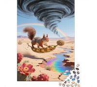 scoiattolo Puzzle 1000Pcs Personaggio dei cartoni animati Puzzle Colorato Edugattoivo Puzzle Idea Regalo Puzzle Giochi Per Adulti 1000pcs (75x50cm)