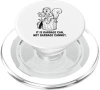 Scoiattolo Retro Garbage Can Non Garbage Cannot Divertente Snack PopSockets PopGrip per MagSafe