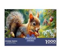 scoiattolo rossoJigsaw Puzzle Impossible 1000Pcs Ramo dell'albero Decorazione Per La Casa. Rilassamento E Intelligence Per Adulti E Bambini Da 12 Anni 38x26cm/1000pcs