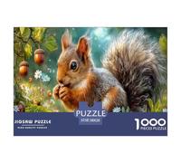 scoiattolo rossoPuzzle Impossibili 1000 Pezzi Ramo dell'albero Decorazione Per La Casa. Giochi Rilassamento E Intelligence Per Adulti E Ragazzi Da 14 Anni 38x26cm/1000pcs