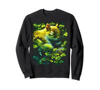 Scoiattolo Shamrocks Forest Animal St Patricks Day Forestcore Felpa