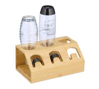 Scola Bottiglie Portabottiglie Sodastream Scolapasta Asciugare 3 Borracce Bambù