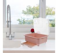 Scola Piatti Con Coperchio Porta Scolapiatti Da Cucina Stendino Compatto