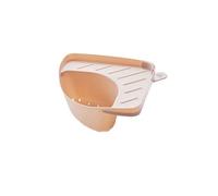 Scola Piatti Lavandino Cestino del lavandino Triangolare Multifunzionale Scaffale di scarico Lavello Rack di stoccaggio Ventosa da cucina Supporto per il bagno Supporto per il bagno Mensola (One Size)