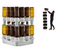 SCOLABOTTIGLIE CON BACINELLA SCOLA BOTTIGLIE MODULARE VINO BIRRA EASY 32 POSTI