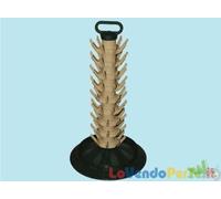 SCOLABOTTIGLIE PLASTICA 81 POSTI 40XH73CM SCOLA BOTTIGLIE VINO BIRRA POMODORI