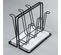 Scolaio av. portabottiglie pr fino a 6 bottiglie, bicchieri o tazze