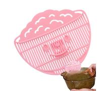 Scolapasta a clip, multifunzione, a rete con sorriso, accessorio portatile per pentola, scolapasta da cucina, scolapasta con design pieghevole, cestino per riso, tagliatelle, carne, verdure