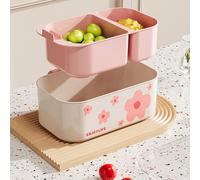 Scolapasta a Doppio Strato Ciotola per Lavaggio Contenitore Alimentare Colino Da