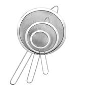 Scolapasta Acciaio Inox 1 setaccio a maglie in acciaio inox, cucchiaio forato da cucina, colini fini con manico lungo for cucinare(Three combo sets)