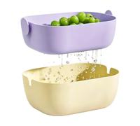 Scolapasta con , 2 in 1, lavello da cucina, cestino per verdure | Bacino di risciacquo senza sforzo, caratteristica del filtro di scarico dello strato, comfort di separazione rapida