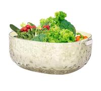 Scolapasta con cestello di scarico, cestello per lavare le verdure, Ciotola scolapiatti per cestello per lavaggio a doppio strato, Gadget da cucina, cestini di scarico, design impilabile per il lavagg