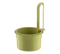 Scolapasta da Lavello Cestello for il lavaggio delle verdure con bottone a pressione, lavello da appendere, scolapasta, rubinetto multifunzionale, filtro for frutta e verdura(Green)