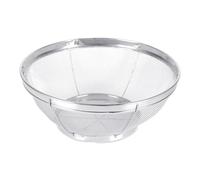 Scolapasta in rete in acciaio inox per scolare vapore o cuocere verdure e pasta, setaccio da cucina, riso, ciotola per lavare cibo e verdure, filtro per la pulizia, cestino da cucina (argento, taglia