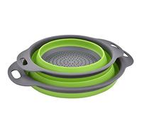 Scolapasta in Silicone Pieghevole, Cucina Pieghevole sopra Il Lavandino del Silicone Colander/Setacci, Rispettoso Dell'ambiente Non Tossico Facile da Pulire, Lavabili in Lavastoviglie