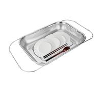 Scolapasta lavello, estensibile cestello scolapasta in acciaio inossidabile, cestino scolapiatti da cucina a maglia fine per riso, pasta verdura, frutta e bacche di lavaggio, cottura | per lavaggio di