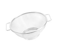 Scolapasta multiuso in acciaio inox con colino a due manici per cucinare e lavare i piatti in modo efficiente da cucina con doppio manico