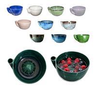 Scolapasta per Frutta con Drenaggio, Lavatrice a Vortice d'Acqua per Mirtilli e Uva, Cesto Lavaggio 3 in 1 per Sciacquare e Servire, Accessori Cucina per Piccoli Frutti(Brownish blue,20cm)