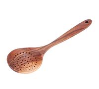 Scolapasta per scrematura, 1,0 × 3,1 in legno con manico lungo Skimmer Scoop filtro acqua scolapasta cucchiaio forato utensili