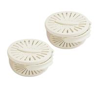 Scolapiatti 2 In 1, Scolapasta For Frutta, Cestello For Scolare La Frutta, Cestello For Scolare La Cucina A Doppio Strato Con Manico Pieghevole, For Frigorifero, Picnic All'aperto(B White,2 Pack)