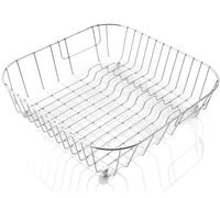 Scolapiatti 38x38,5x10,5cm Cestino per Scolare Acciaio Inox Asciugare