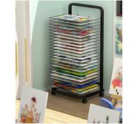 Scolapiatti a 25 ripiani, robusto cavalletto in metallo per pittura a olio, salvaspazio, perfetto per la casa e le scuole d'arte