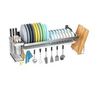 Scolapiatti A Parete, Scolapiatti, Scolapiatti, Scolapiatti Con Supporto Per Tagliere, Vassoio Per Scolapiatti Per Riporre Gli Utensili Da Cucina(Bowl rack,63cm)