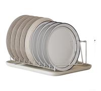 Scolapiatti Acciaio 304 con Vaschetta Anti-Goccia Scolapiatti(Large + Water Tray)