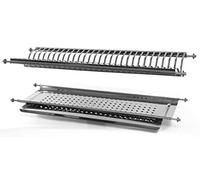 Scolapiatti ad incasso con attacco a molle da 76ml acciaio inox made in italy