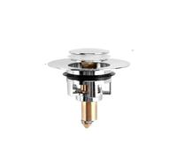 Scolapiatti Bounce Core Universale for Lavandino, Tappo a Pressione, in Acciaio Inox, a Conchiglia, Accessori