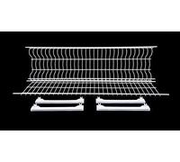 SCOLAPIATTI CM 76 SMALTATO BIANCO PORTAPIATTI PENSILE CON SUPPORTI IN OMAGGIO