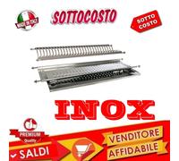 SCOLAPIATTI COLAPIATTI AD INCASSO DI 76 CM ACCIAIO INOX CON BASE VASCHETTA GOCCE