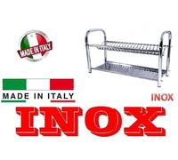 SCOLAPIATTI COLAPIATTI BASE O APPOGGIO IN ACCIAIO INOX DA 40 centimetri cm