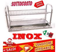 SCOLAPIATTI COLAPIATTI BASE O APPOGGIO IN ACCIAIO INOX DA 60 CON RACCOGLIGOCCE