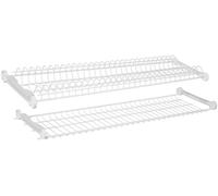 Scolapiatti colapiatti incasso acciaio plastificato bianco con supporti CM.76/86