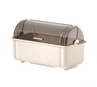 Scolapiatti con copertura antipolvere e scolapiatti rimovibile per una conservazione efficiente della cucina e un facile drenaggio dell'acqua sui piani di lavoro (M bianco)